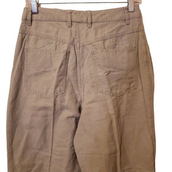 Talbots Womens Size 10P Green  Solid Chino Slack Pants - Picture 5 of 11